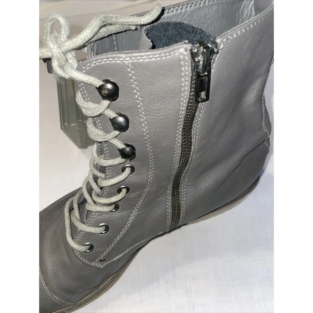J 75 By Jump Men’s Ankle Boots Sz 13 M Gray Leather Grunge Streetwear Going Out